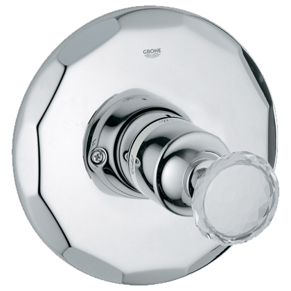 Grohe 19.268.VP0 Kensington Pressure Balance Shower Valve Trim w/Swarovski Crystal Knob Handle - Chrome