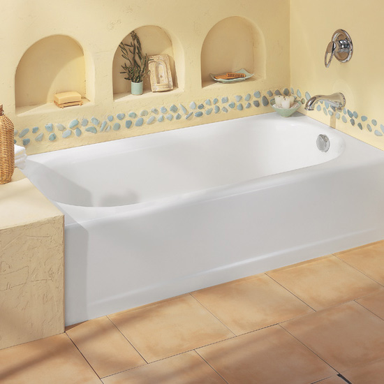 American Standard 2391.202.020 Princeton Americast Recess Bath, RHO - White