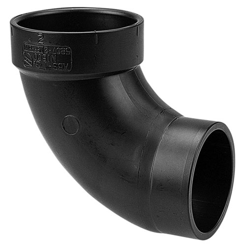 3 inch ABS DWV Plastic Fitting 90 degree Street Elbow Spg x H