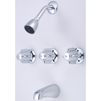 Central Brass 0971-Z Bath & Shower Three-Valve - Chrome