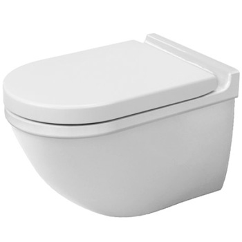 Duravit 2226090092 Starck 3 Bowl Only Elongated Toilet, Less Seat - White