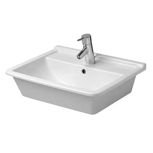 Duravit 0302560000 Starck 3 Vanity Basin Countertop Basin - White