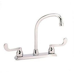 Elkay LKD2445BH Hi-Arc Two Handle Kitchen Faucet - Chrome