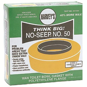 Oatey Harvey 001090 No-Seep No. 50 Extra Thick Wax Gasket