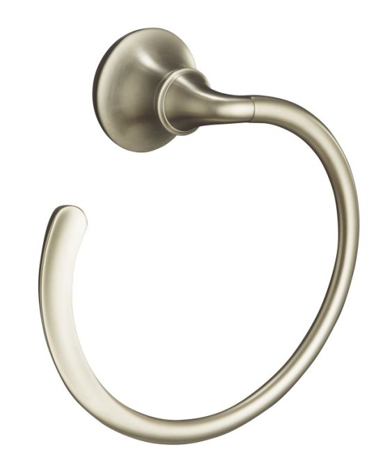 Kohler K-11377-BN Forte Sculpted Towel Ring - Brushed Nickel