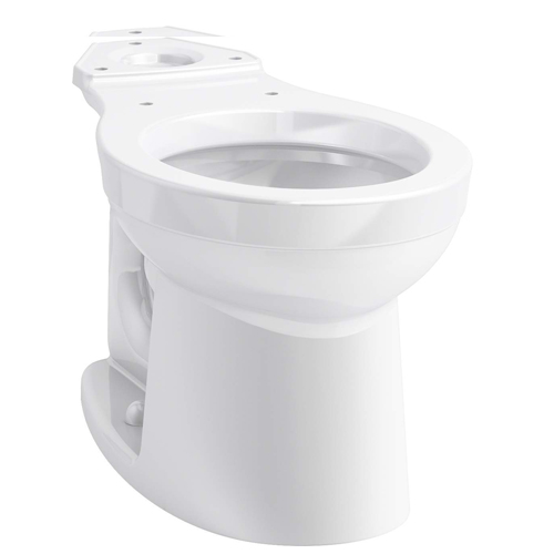 Kohler K-25096-0 Kingston Round Front Toilet Bowl Seat Not Includedl - White