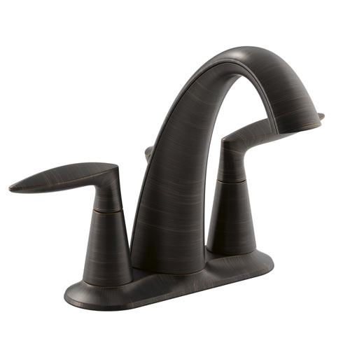 Kohler K-45100-4-2BZ Alteo Centerset Lavatory Sink Faucet - Oil Rubbed Bronze