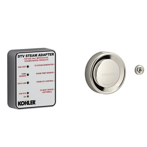 Kohler K-5548-K1-SN DTV+ Steam Adapter Kit - Vibrant Polished Nickel