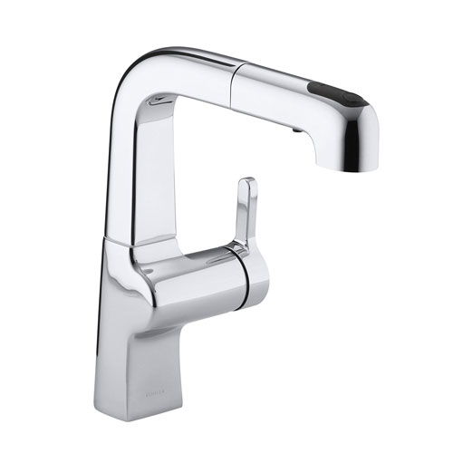 Kohler K-6332-CP Evoke Single Control Pullout Secondary Faucet - Polished Chrome