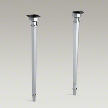 Kohler K-6839-CP Kathryn Octagonal Tapered Brass Table Legs - Chrome