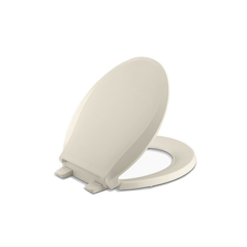 Kohler K-7316-47 Cachet Quick Relase with Grip-Tight Round Front Toilet Seat - Almond