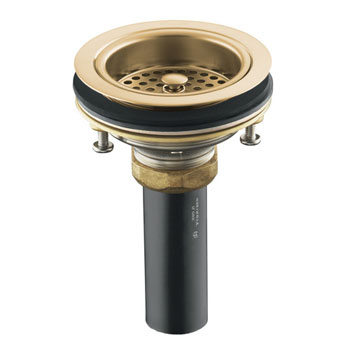 K-8801-BV Kohler Duostrainer Basket Strainer with Tailpiece - Vibrant Brushed Bronze