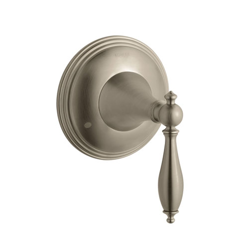 Kohler K-T10304-4M-BV Finial Traditional Transfer Valve Trim with Lever Handle - Brushed Bronze (Valve Not Included)