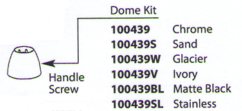 Moen 100439SL Extensa Replacement Dome Kit Stainless