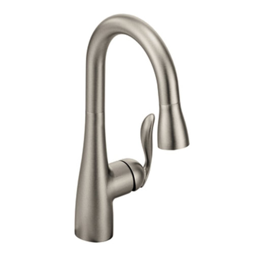 Moen 5995SRS Arbor Single-Handle High Arc Pulldown Bar Faucet - Spot Resist Stainless