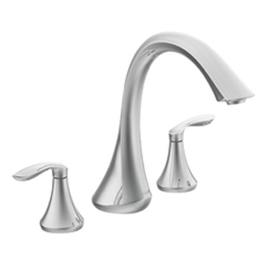 Moen T943 Eva Two-Handle Roman Tub Faucet Trim Chrome