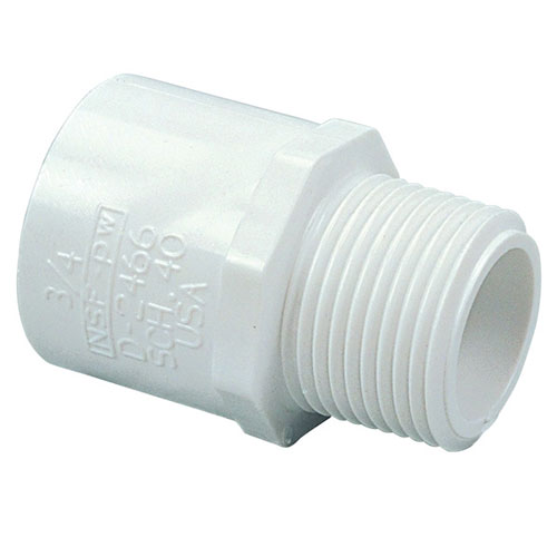 3 inch MIPT x Slip Male Adapter PVC Schedule 40 Pressure Fittings