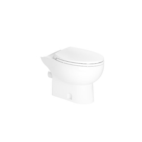 Saniflo 087 Elongated Front Toilet Bowl Only - White