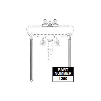 Pasco 1250 Hallmark Lavatory Legs