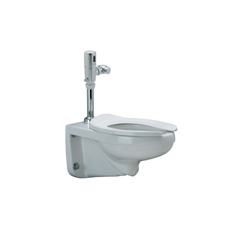 Zurn Z5615-BWL Elongated Wall Hung EcoVantage Flush Valve Water Closet - White