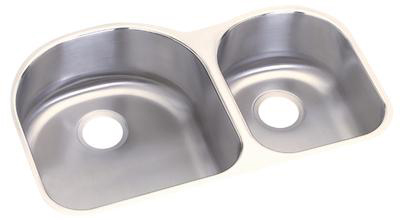 Elkay DXUH3119R Dayton Undermount Double Bowl Sink - Stainless Steel