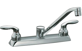 Kohler K-15251-4-CP Coralais Two Handle Kitchen Faucet - Chrome