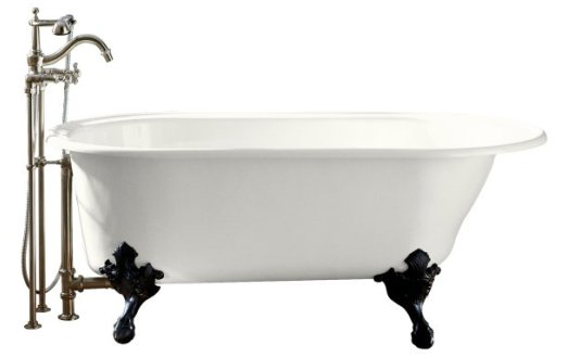 Kohler K-710-W-0 Iron Works Historic Bath With White Exterior - White