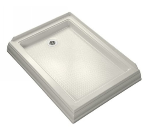 Kohler K-9547-96 Memoirs Shower Receptor With Left Hand Drain - Biscuit