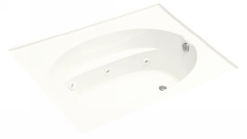 Kohler K-1114-H-0 Windward 6' Whirlpool With In-Line Heater - White