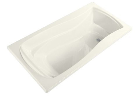 Kohler K-1242-96 Mariposa 5 Foot Drop In Soaking Tub with Reversible Drain - Biscuit