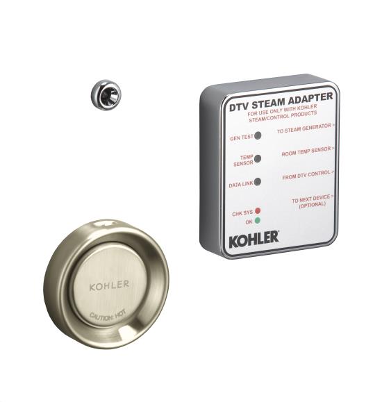 Kohler K-1737-BN DTV II Steam Adapter Kit - Brushed Nickel