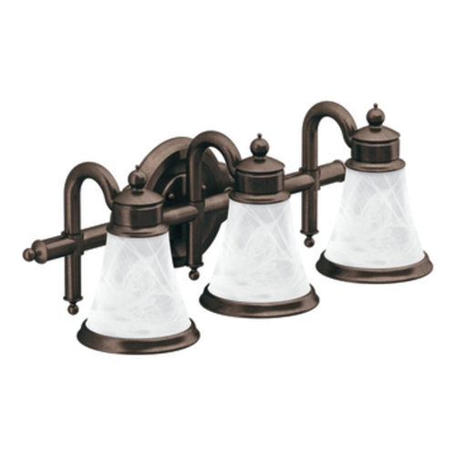 Moen YB9863ORB Waterhill 3 Light Bathroom Fixture - Oil Rubbed Bronze